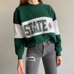 1988 Michigan State Rose Bowl Color Block Sweatshirt !!!!