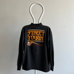 1989 3D Emblem!!!!!!  Front and Back Harley Mock Neck Long Sleeve T-Shirt