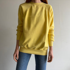 1980s Barely Worn Butter Yellow Cozy Sweatshirt by Ultra Sweats