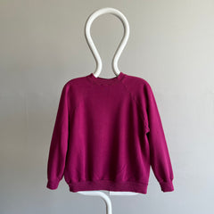 1990s Hanes Her Way Magenta Raglan