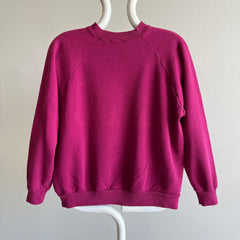 1990s Hanes Her Way Magenta Raglan