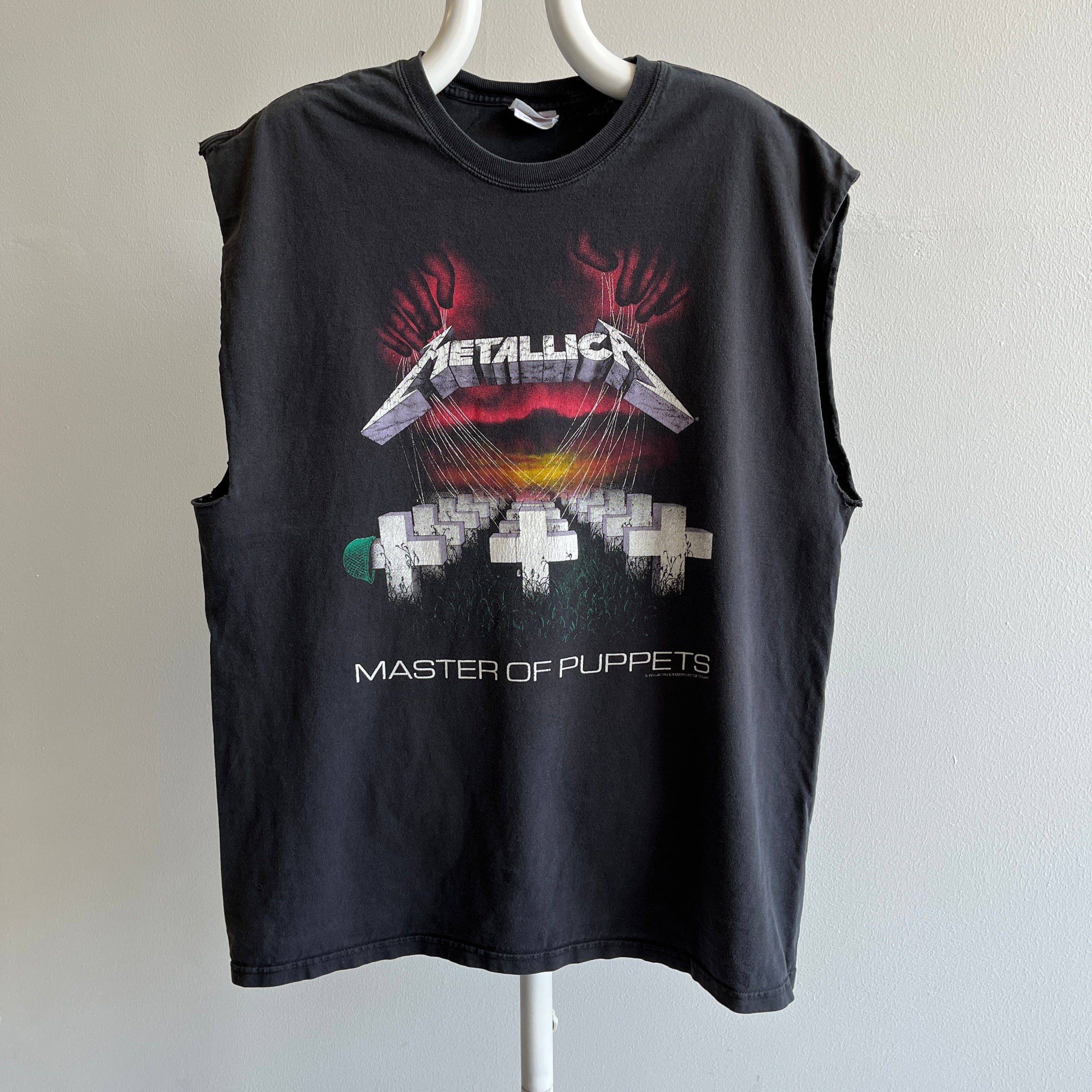 1994 Metallica - Master of Puppets - T-shirt de bande réimprimé DIY Muscle Tank