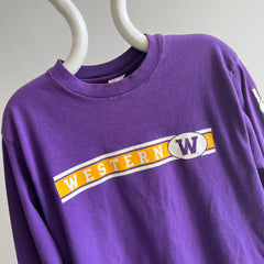 T-shirt manches longues de l'Université Western Illinois des années 1990