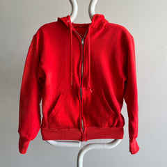 1980s Epically Sun Faded Smaller Red/Orange Hoodie