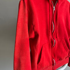 1980s Epically Sun Faded Smaller Red/Orange Hoodie