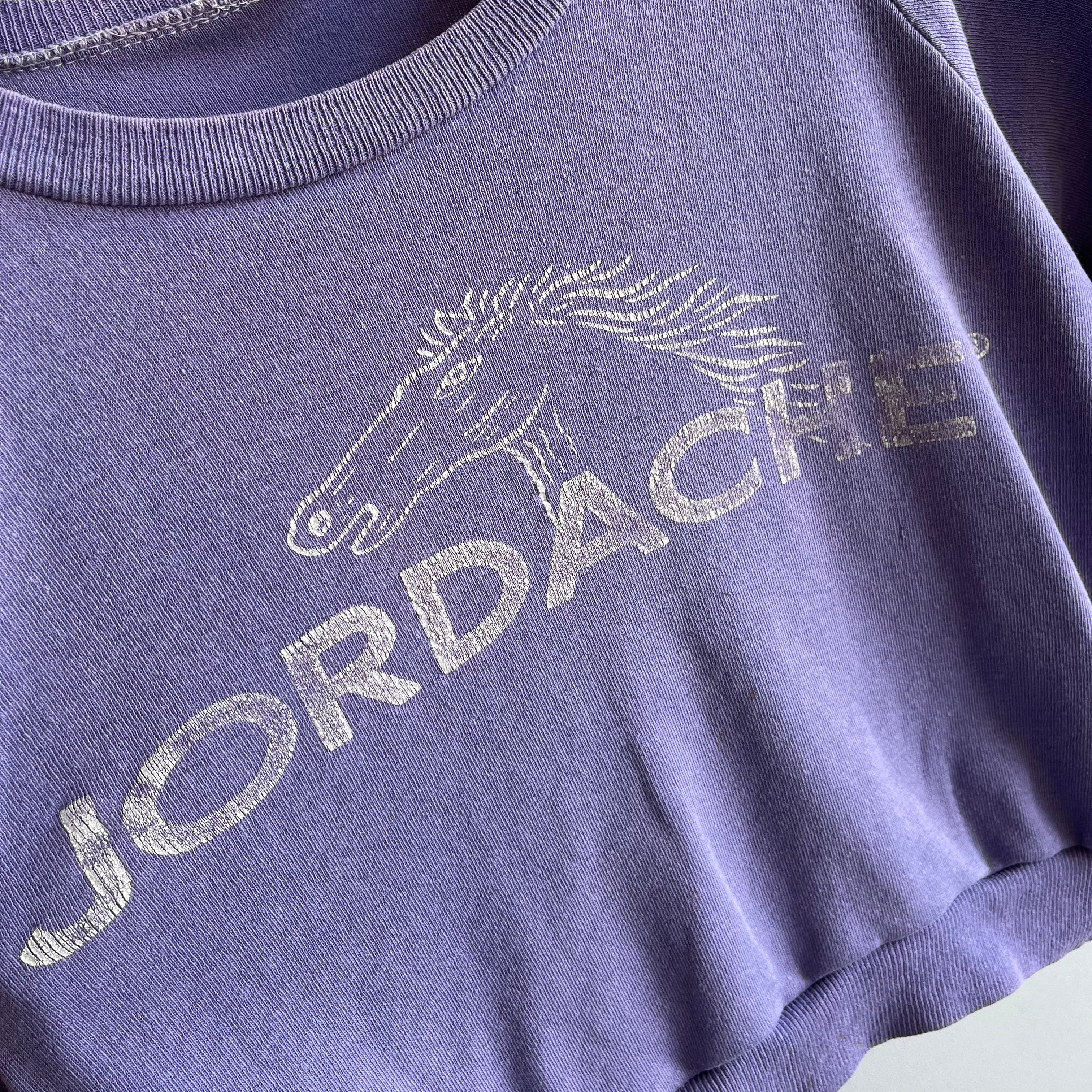 1980s Jordache Crop Top Sweatshirt - OMFG