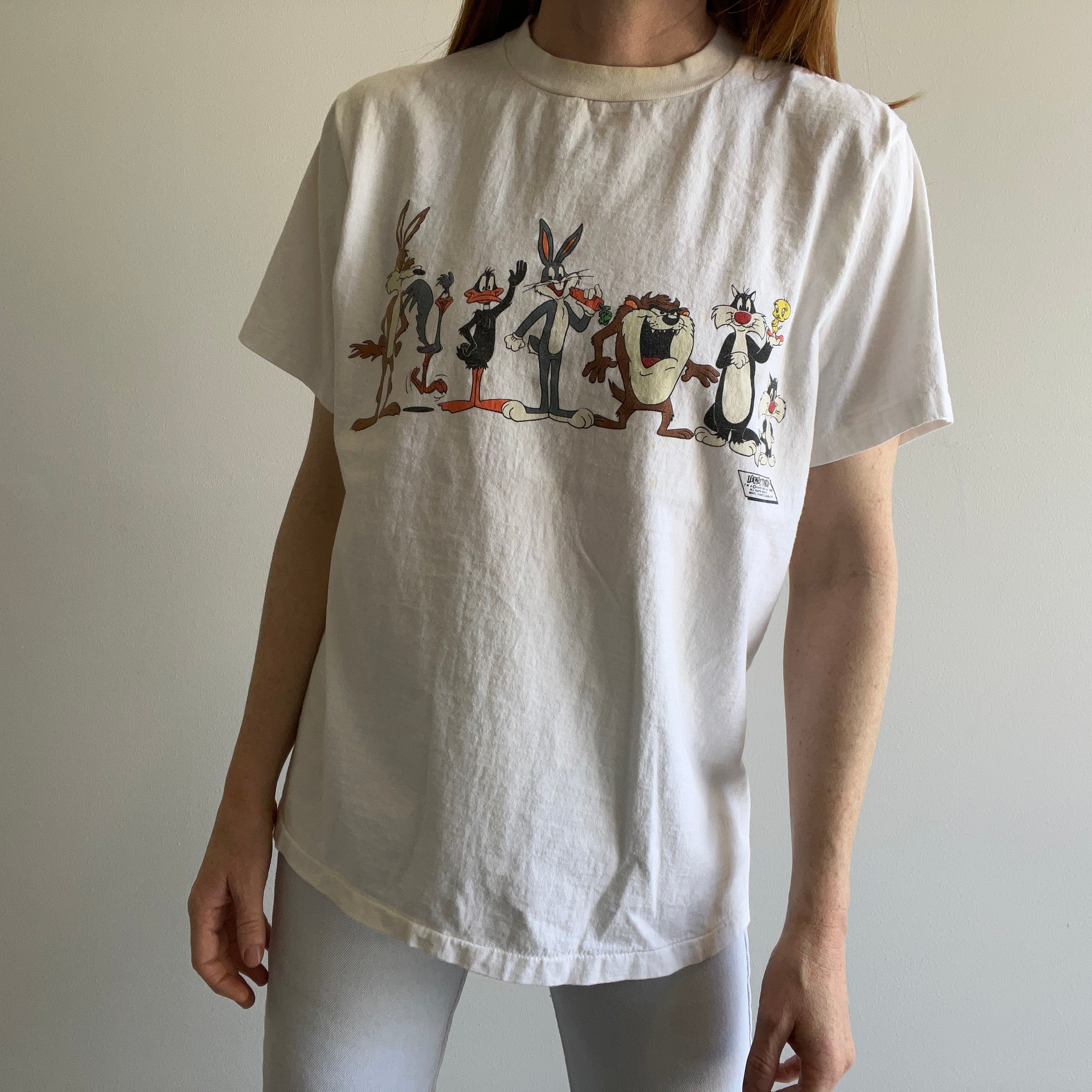 1989 Loony Tunes T-shirt graphique RAD avant et arrière !!!