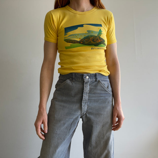 1990s Ecuador Medium Weight Knit Baby Tee