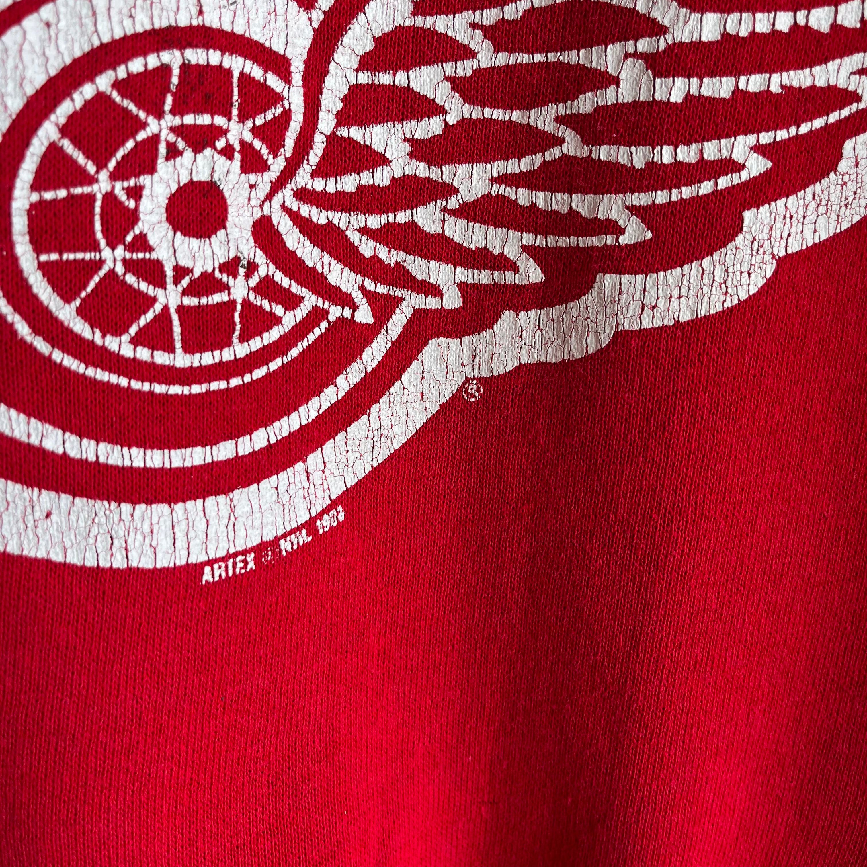 1983 Thrashed and Beat Up Detroit Red Wings Sweatshirt