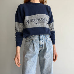 1970s Susquehanna University Color Block Sweatshirt by Collegiate Pacific