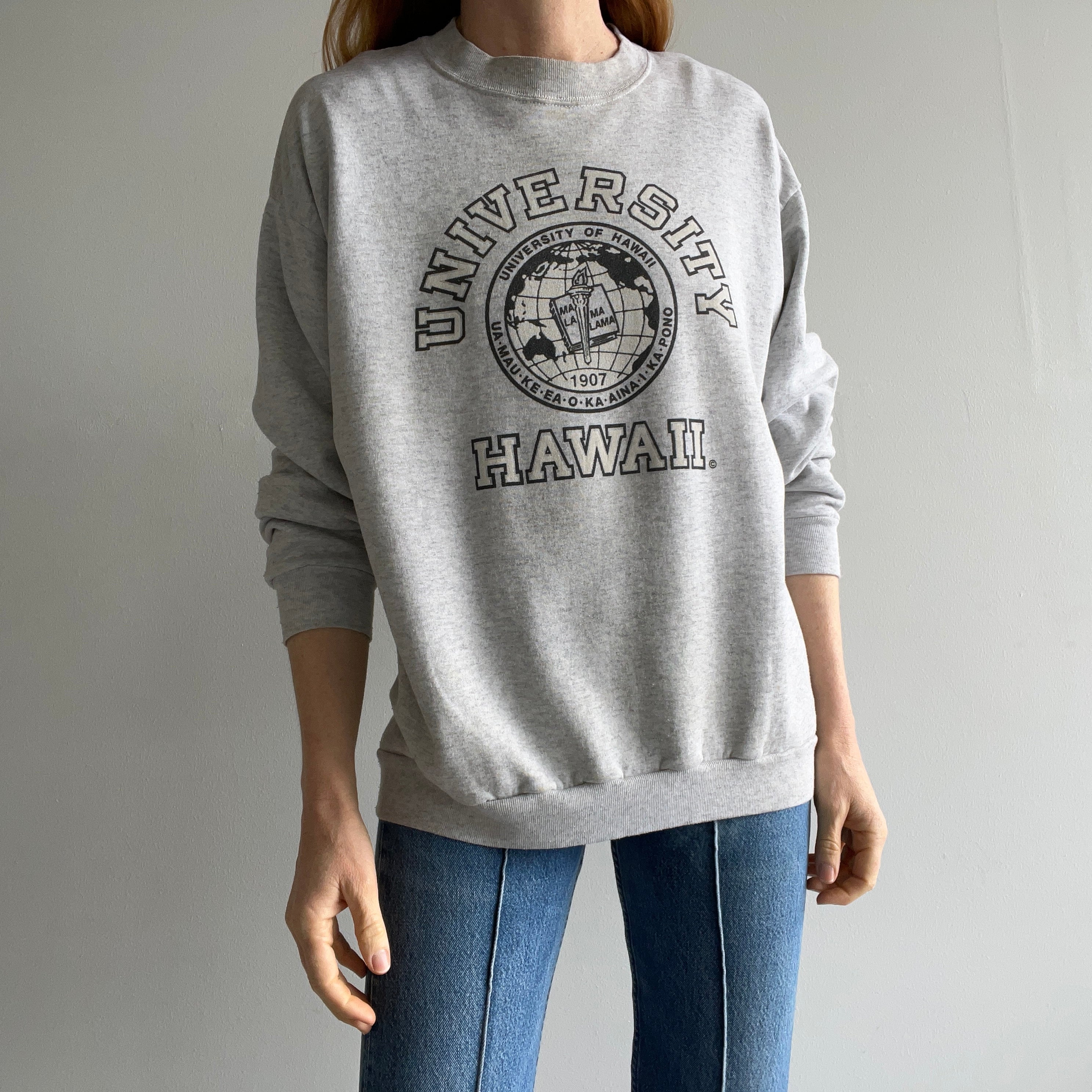 1980/90s Stained and Thin University of Hawaii Sweatshirt