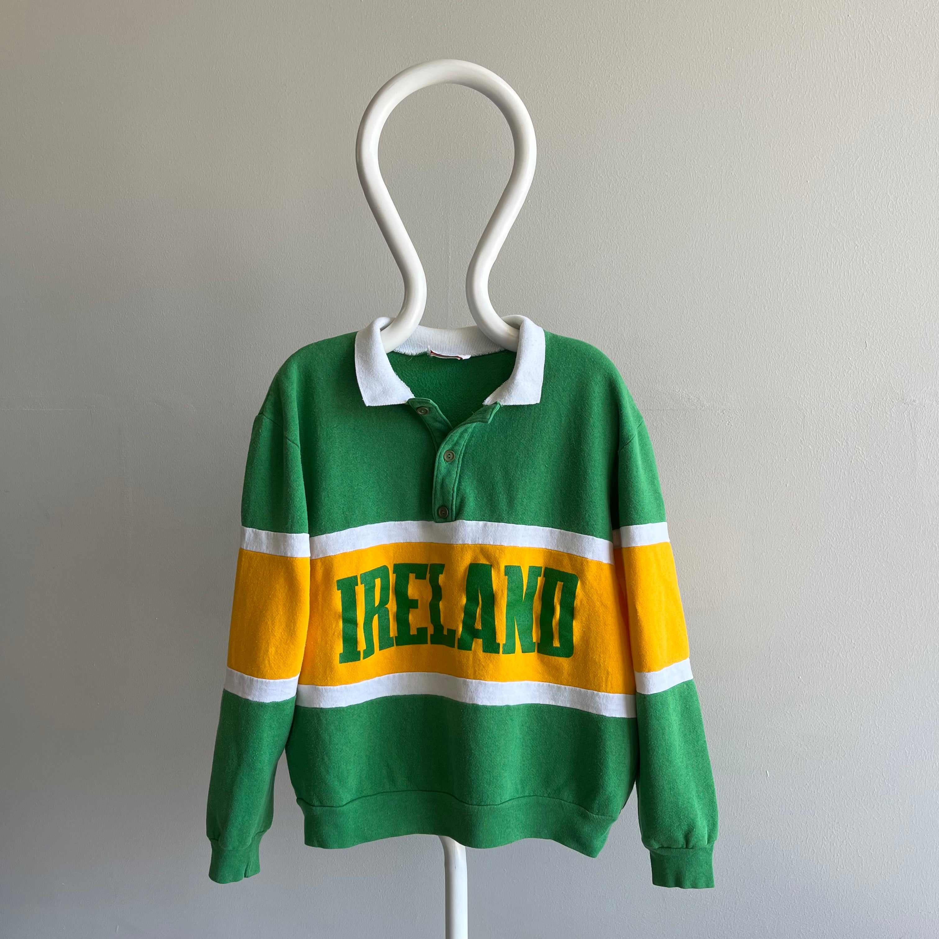 1980s Ireland Polo Sweatshirt by Nutmeg