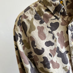 1980s Bob Allen Camo Button Down - It's in the details!