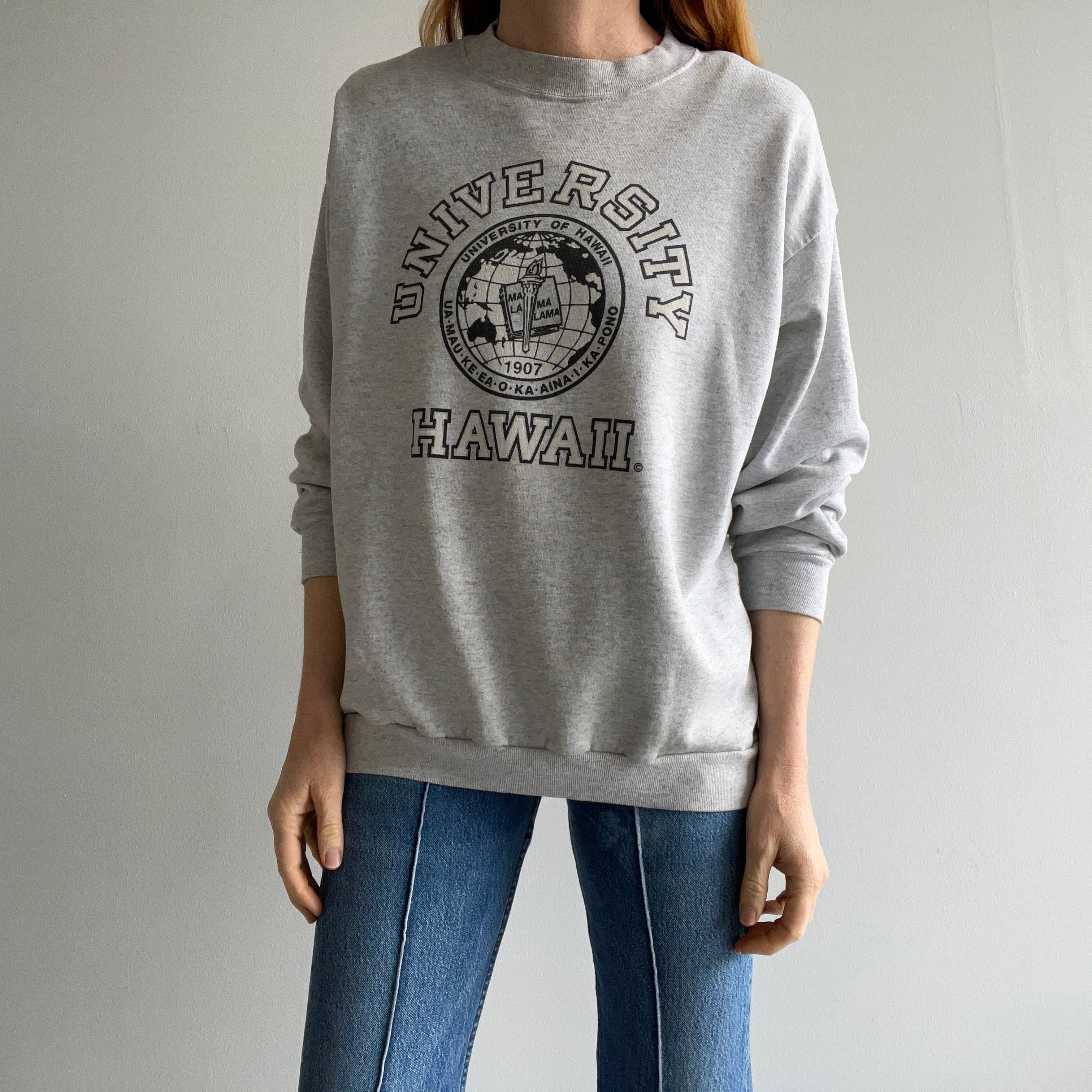 1980/90s Stained and Thin University of Hawaii Sweatshirt