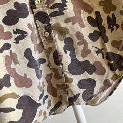 1980s Bob Allen Camo Button Down - It's in the details!