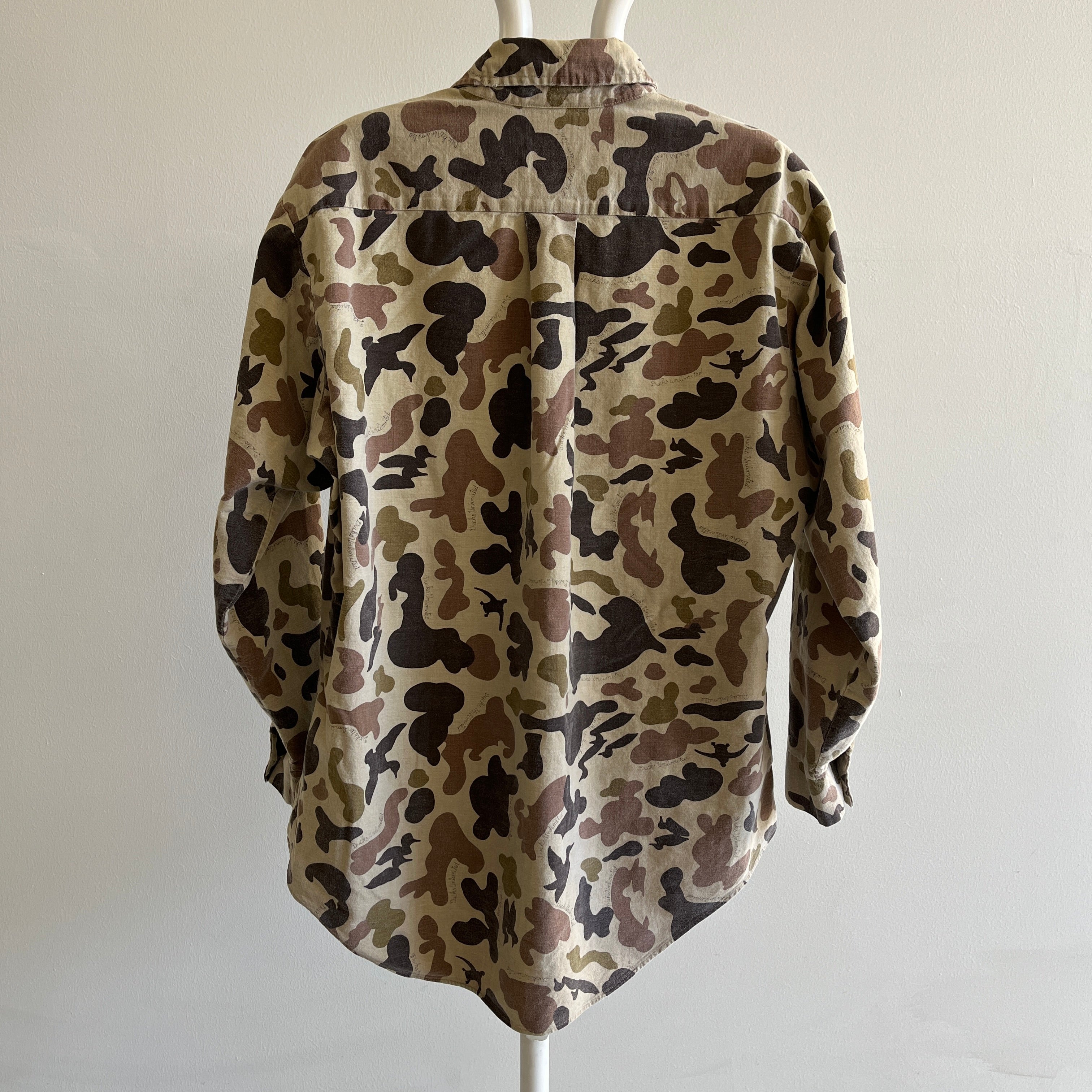 1980s Bob Allen Camo Button Down - It's in the details!