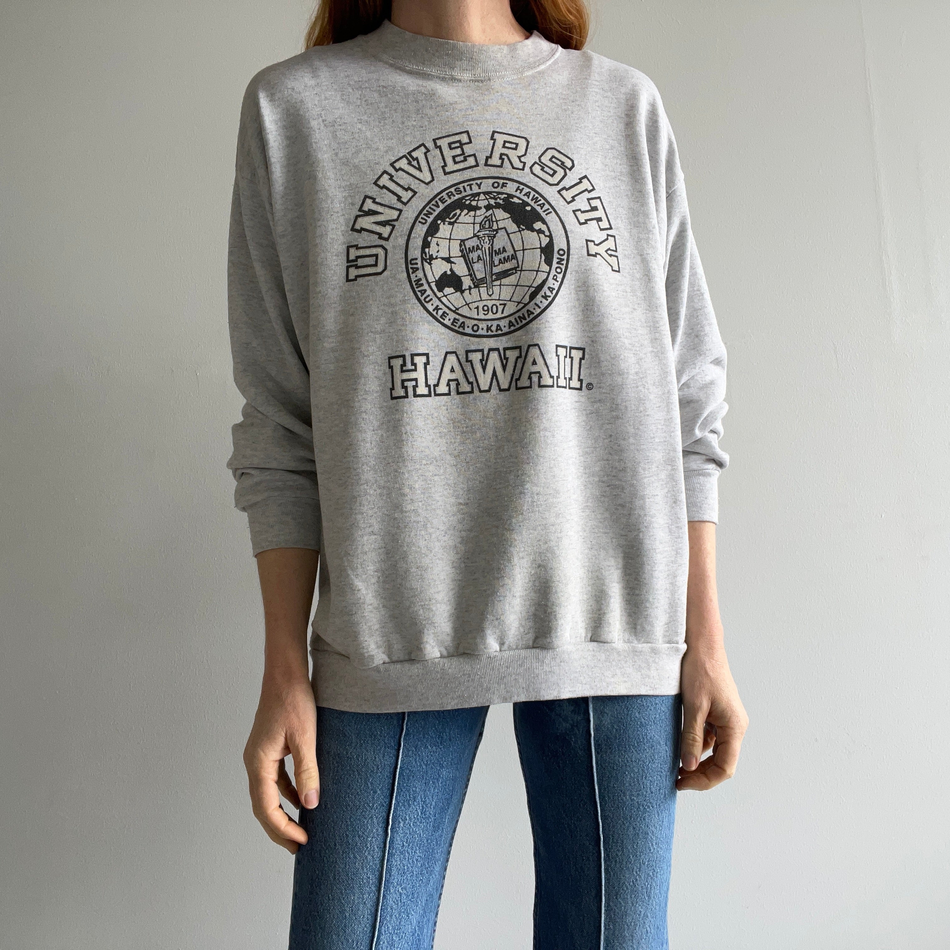 1980/90s Stained and Thin University of Hawaii Sweatshirt