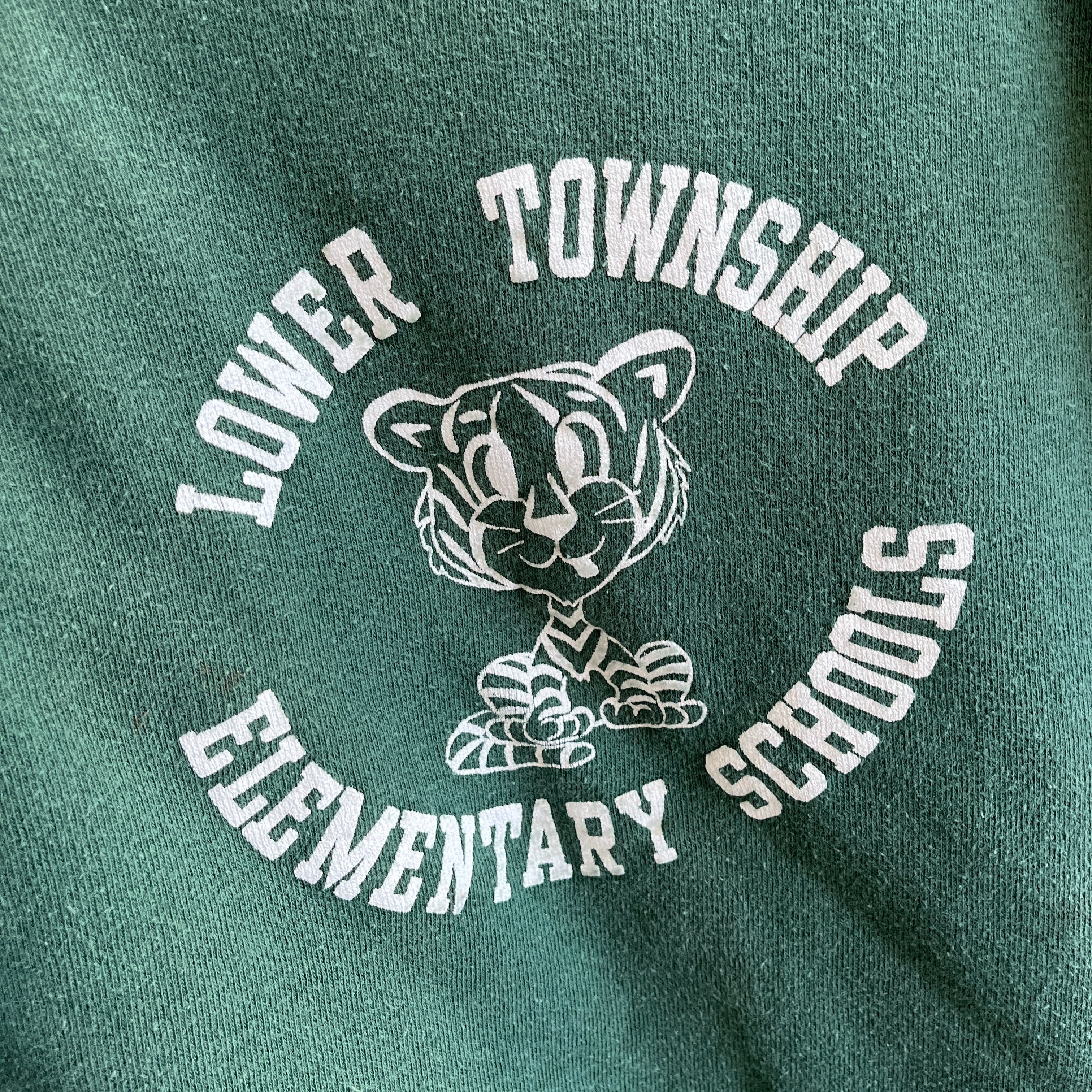 1970s Lower Township Elementary Schools Sweat principalement en coton