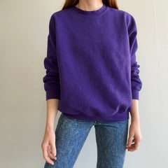 1990s Blank Purple Sweatshirt