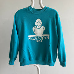 1980s Seouoyah Bay Front and Duck Butt Sweatshirt- No Clue What it Means, Do you?