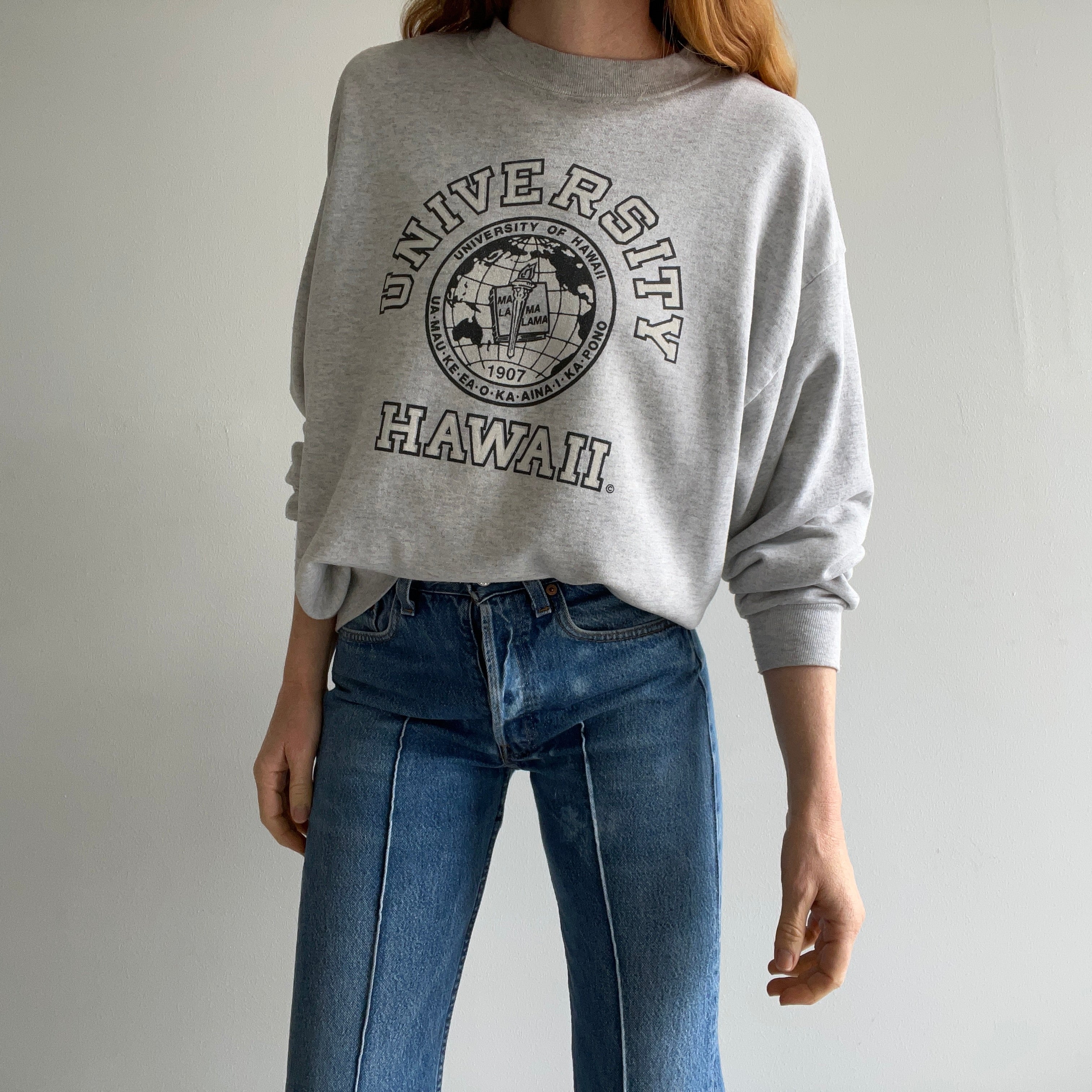 1980/90s Stained and Thin University of Hawaii Sweatshirt