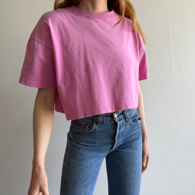 1980s Avon Faded Pink Crop Top