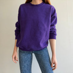 1990s Blank Purple Sweatshirt