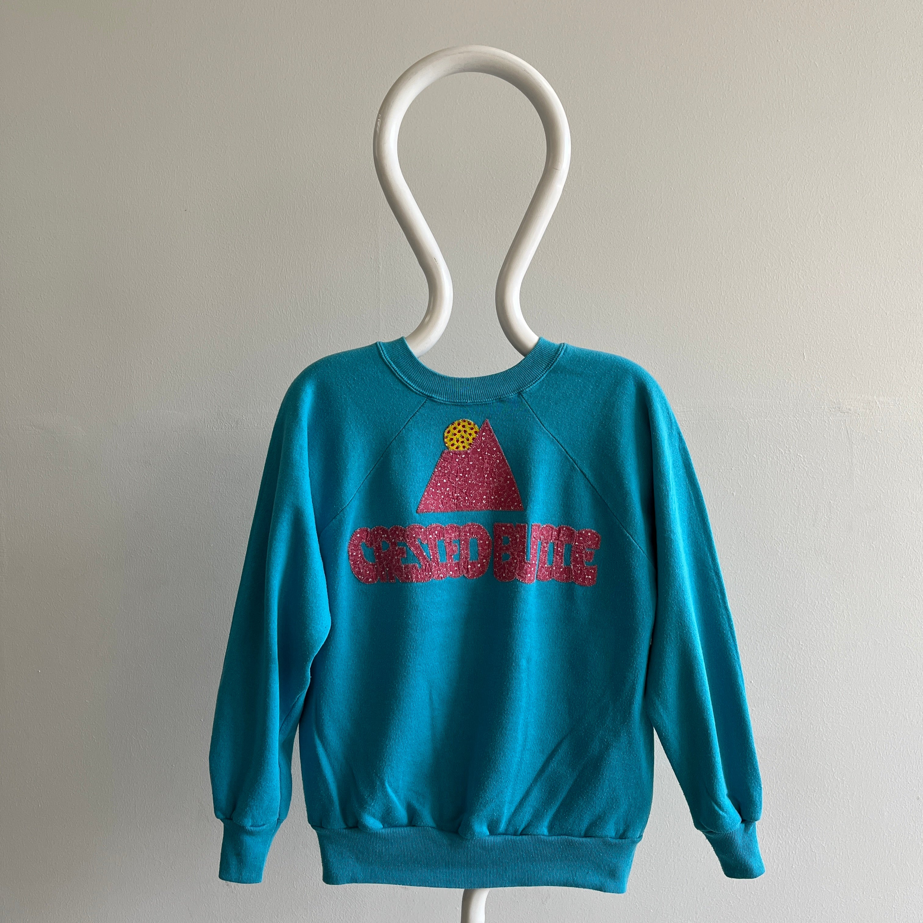 1980s DIY Crested Butte, Colorado Sweatshirt - THIS IS SOMETHING ELSE