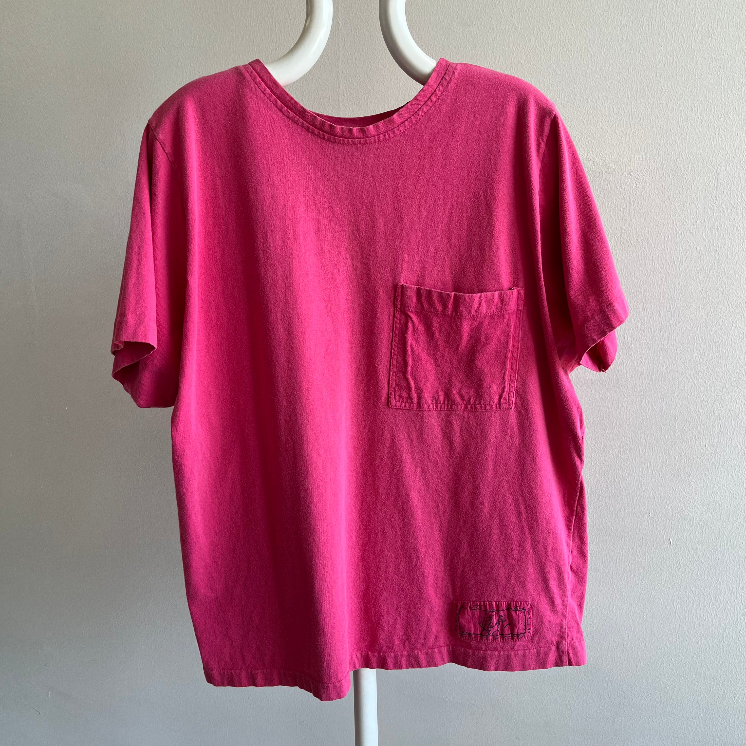 1980/90s Forenza OSFMany Pink Pocket T-Shirt
