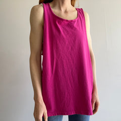 1980s Pink Cotton Tank Top