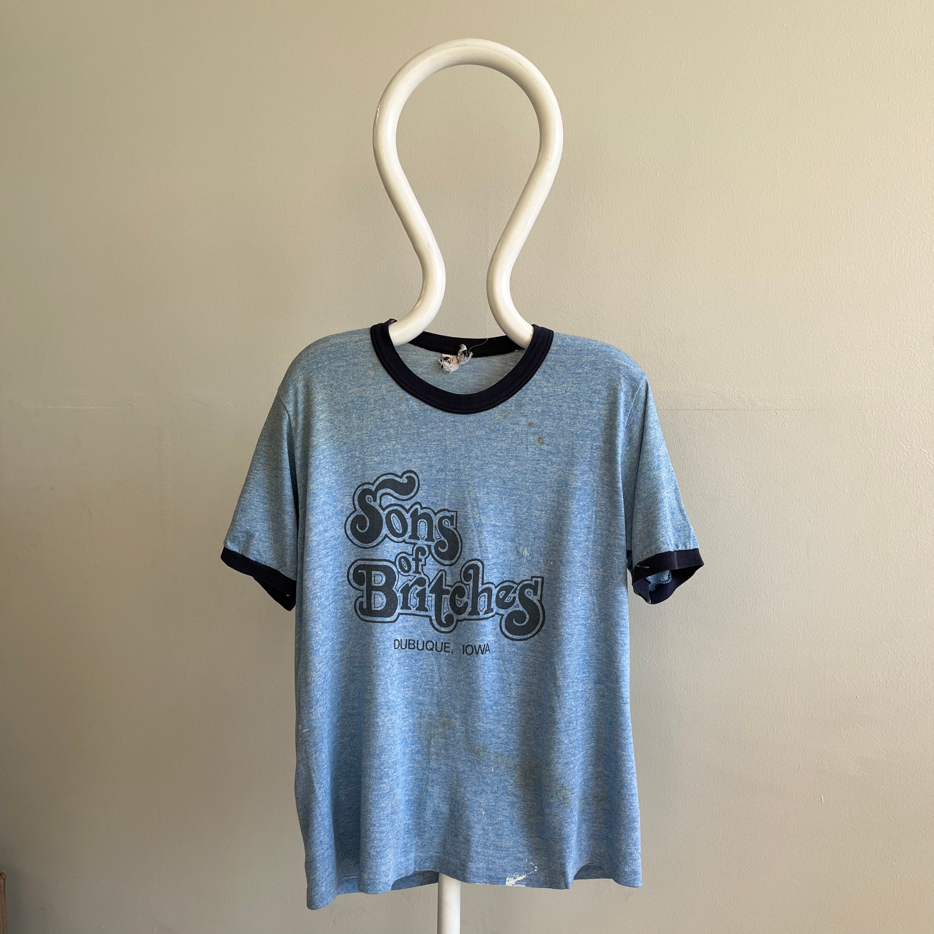 1980s Sons of Britches Super Stained Ring T-Shirt