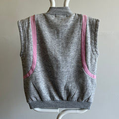 1980s Gitano Zip Up Sweatshirt Vest - Oh My!!!!