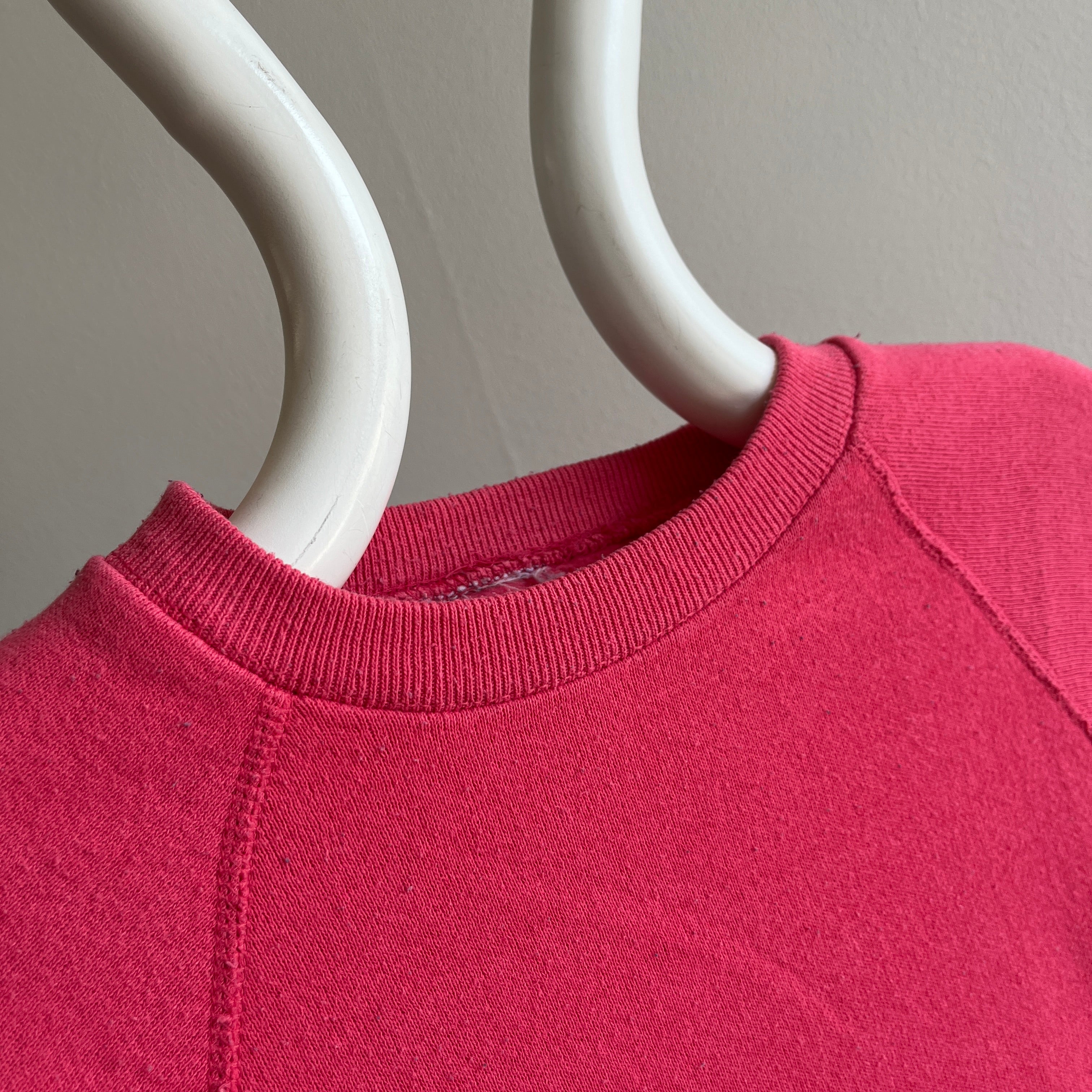 1980s Smaller Pink Raglan - Pilling