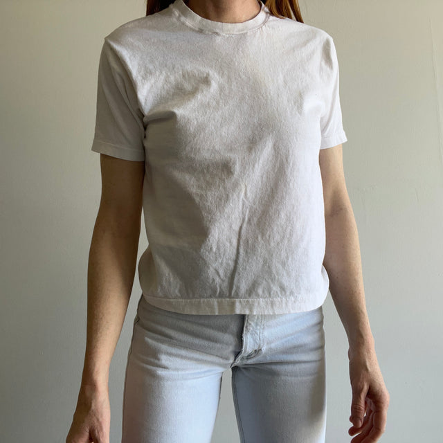 1990s Classic Blank "Washed White" FOTL Smaller Sized T-Shirt