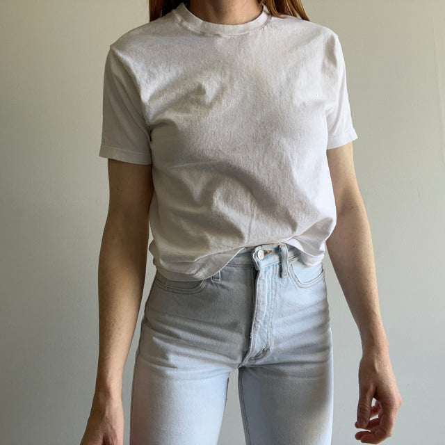 1990s Classic Blank "Washed White" FOTL Smaller Sized T-Shirt