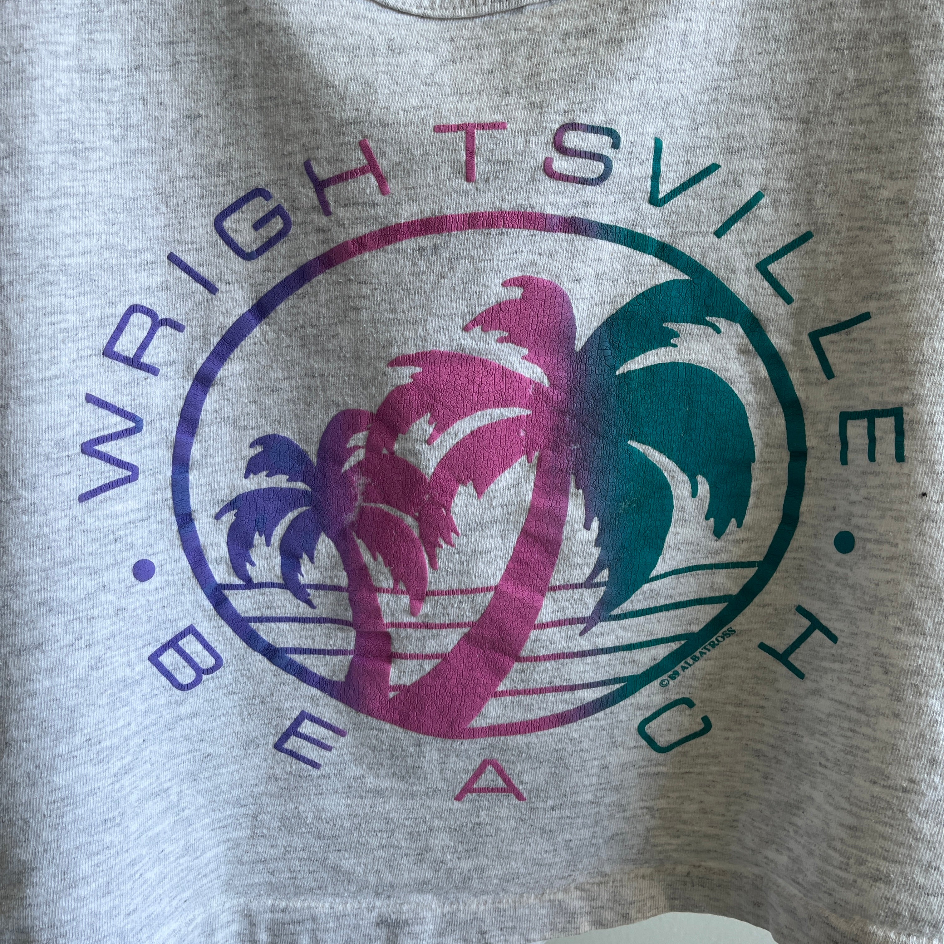 1988 Wrightsville Beach Tank Top Crop Top