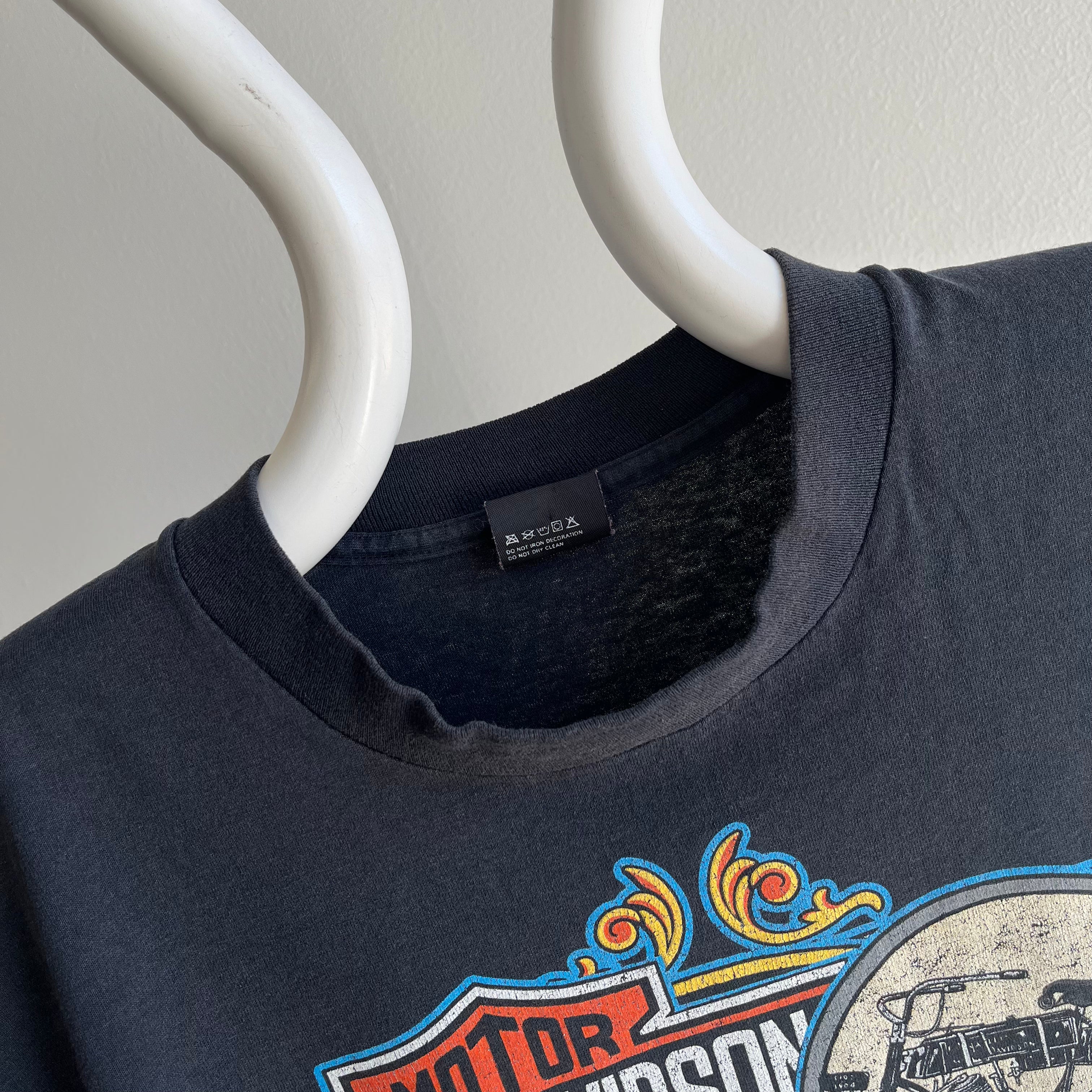 1992 Harley T-shirt à manches coupées