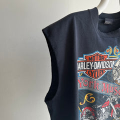 1992 Harley T-shirt à manches coupées