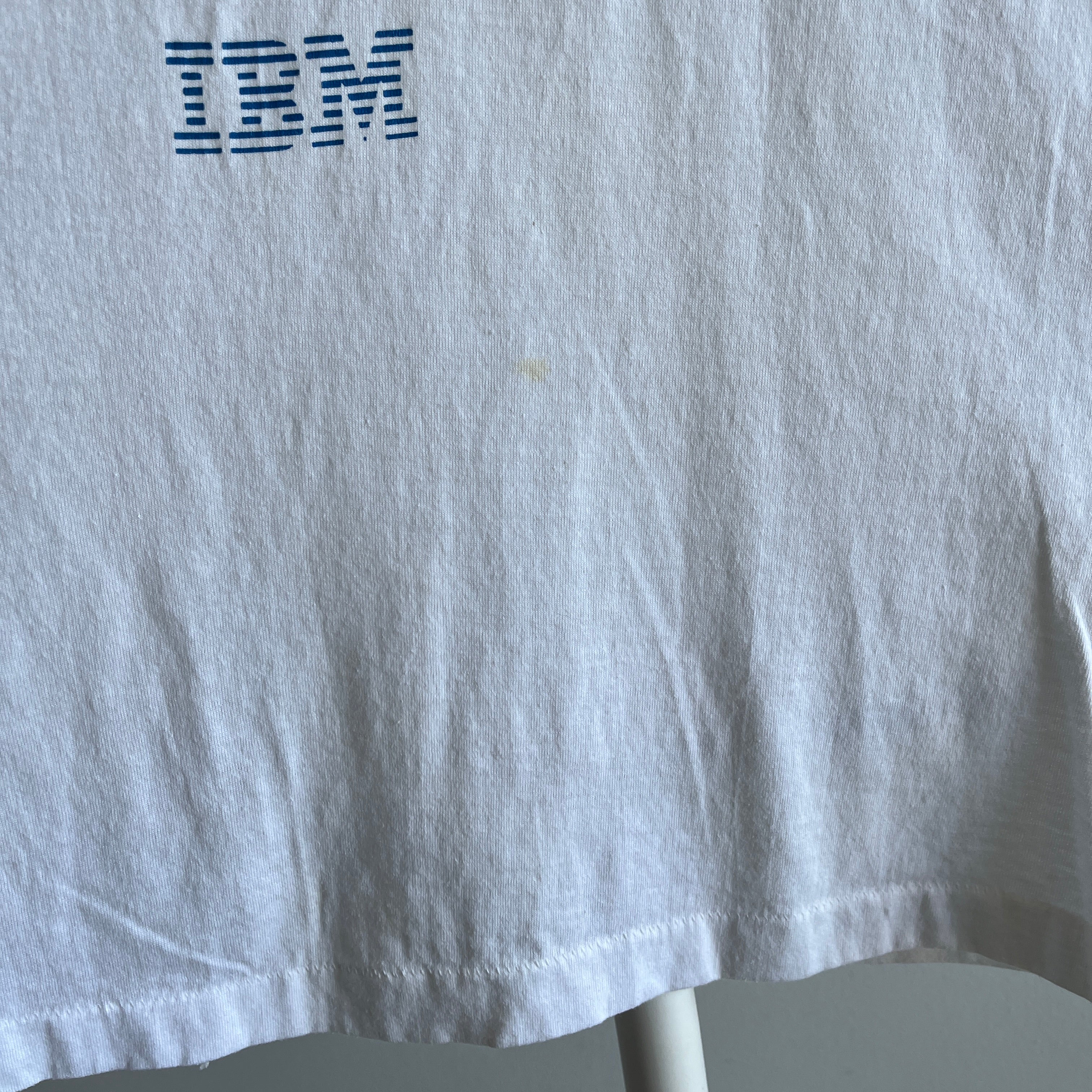 1980s C The Power IBM Iconic Ring T-Shirt by Screen Stars