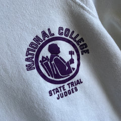 1970s National College State Trial Judges Sweatshirt