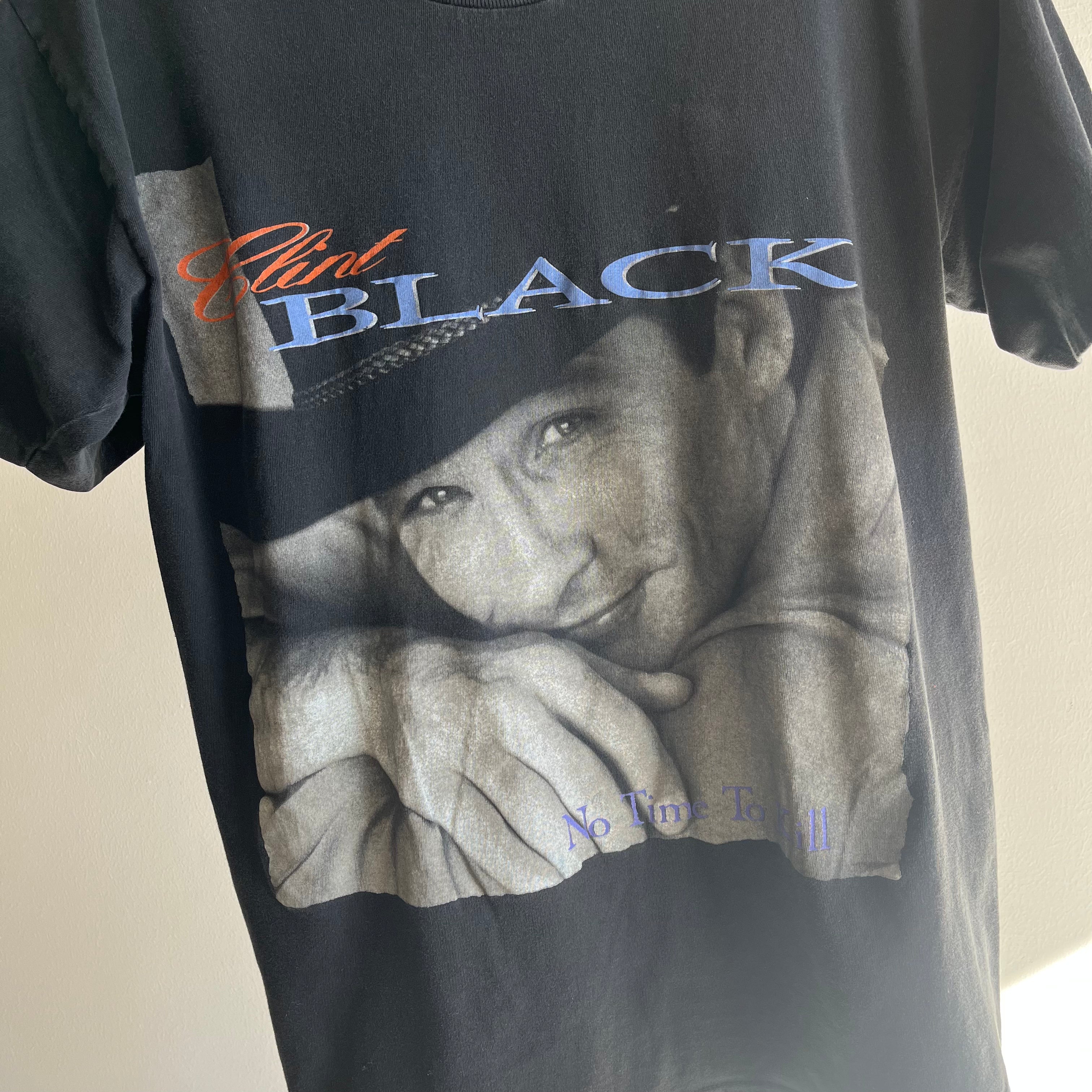 1993 Clint Black T-shirt avant et arrière No Time to Kill