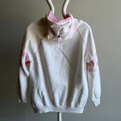 1980s Cape Code Two Tone Double Stripe Stained Sweat à capuche