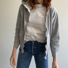 1970/80s Soft Gray Zip Up Hoodie