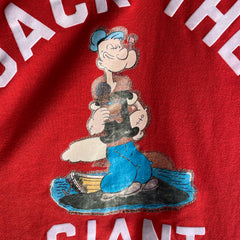 1979 Bizarre Popeye DIY Jack Le T-shirt Tueur Géant