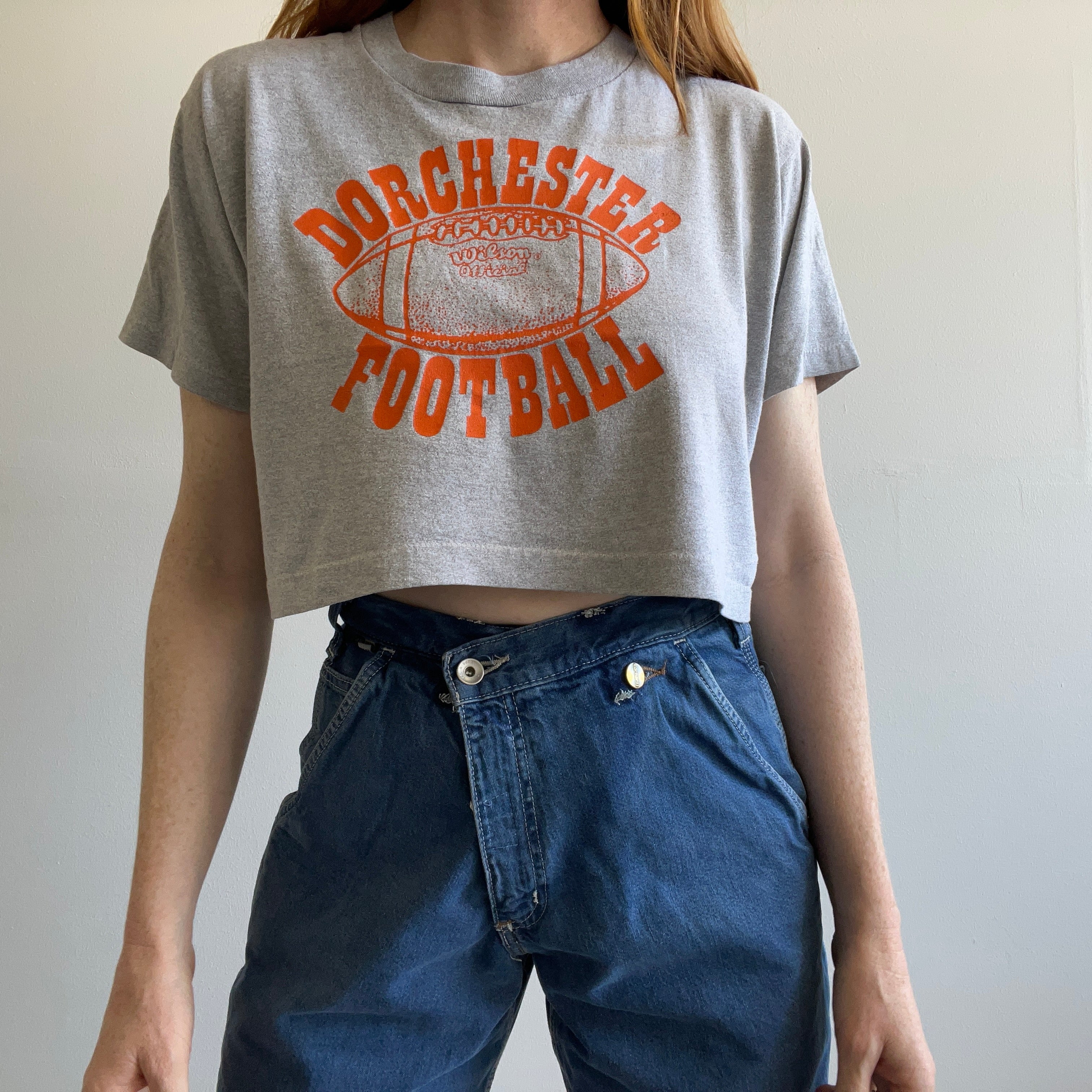1980s Dorchester Football Crop Top by Screen Stars