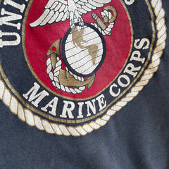 Sweat-shirt du Corps des Marines des États-Unis joliment déchiré des années 1980