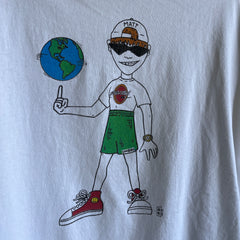 T-shirt Gold Rock Cafe des années 1990, Knoxville Beat Up avant et arrière