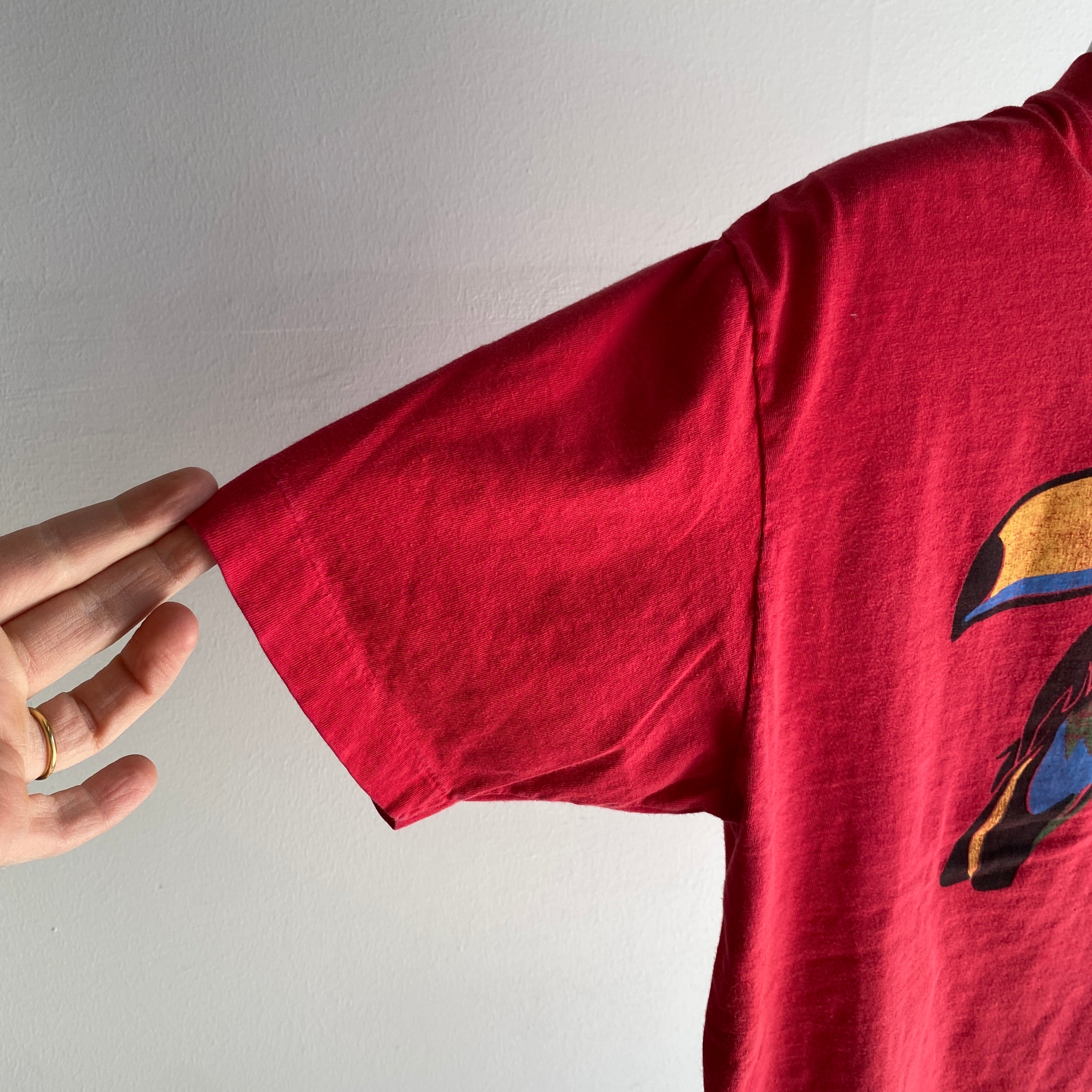 T-shirt FadedCotton Equateur Toucan des années 1990
