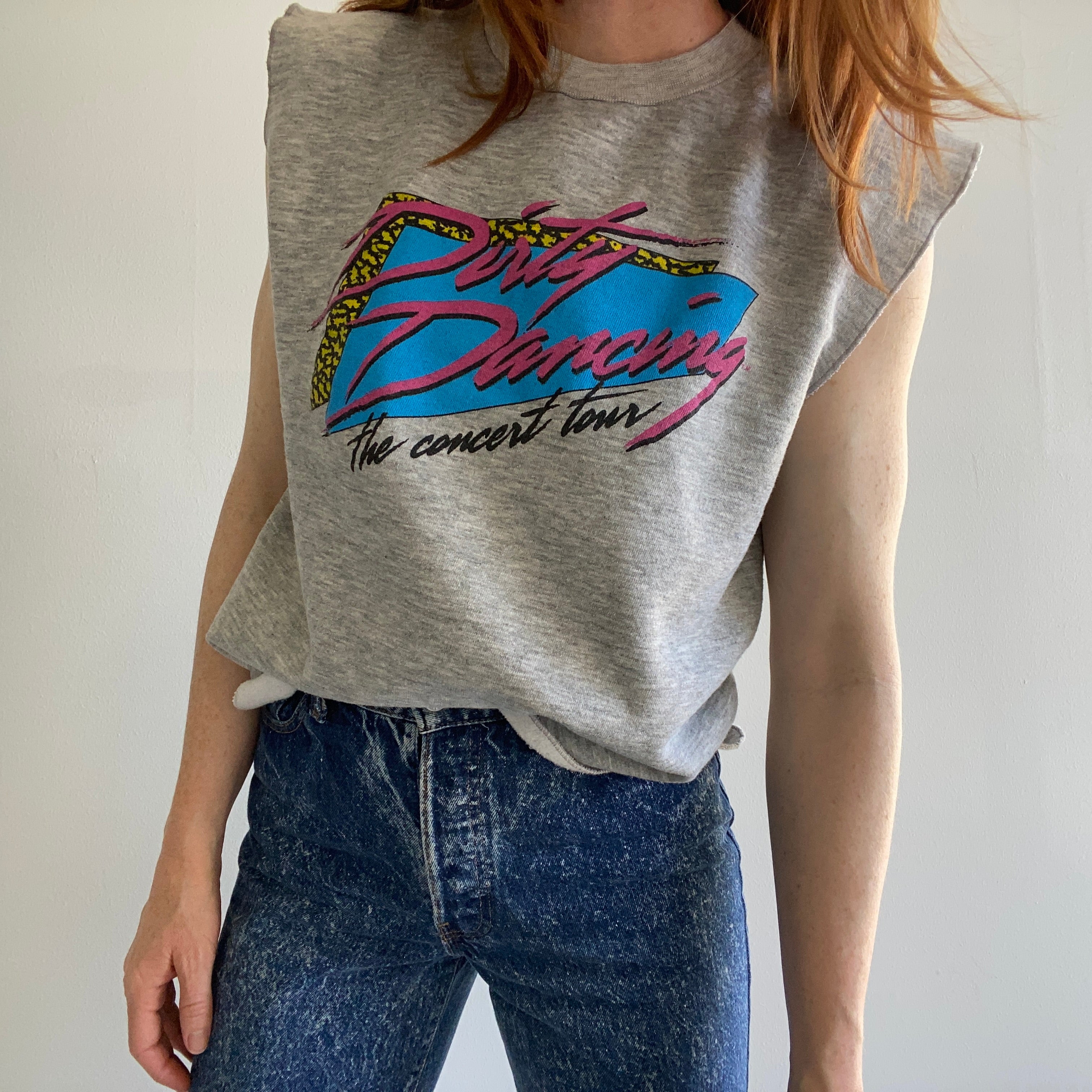 1988 Dirty Dancing Concert Tour Muscle Sweatshirt Warm Up