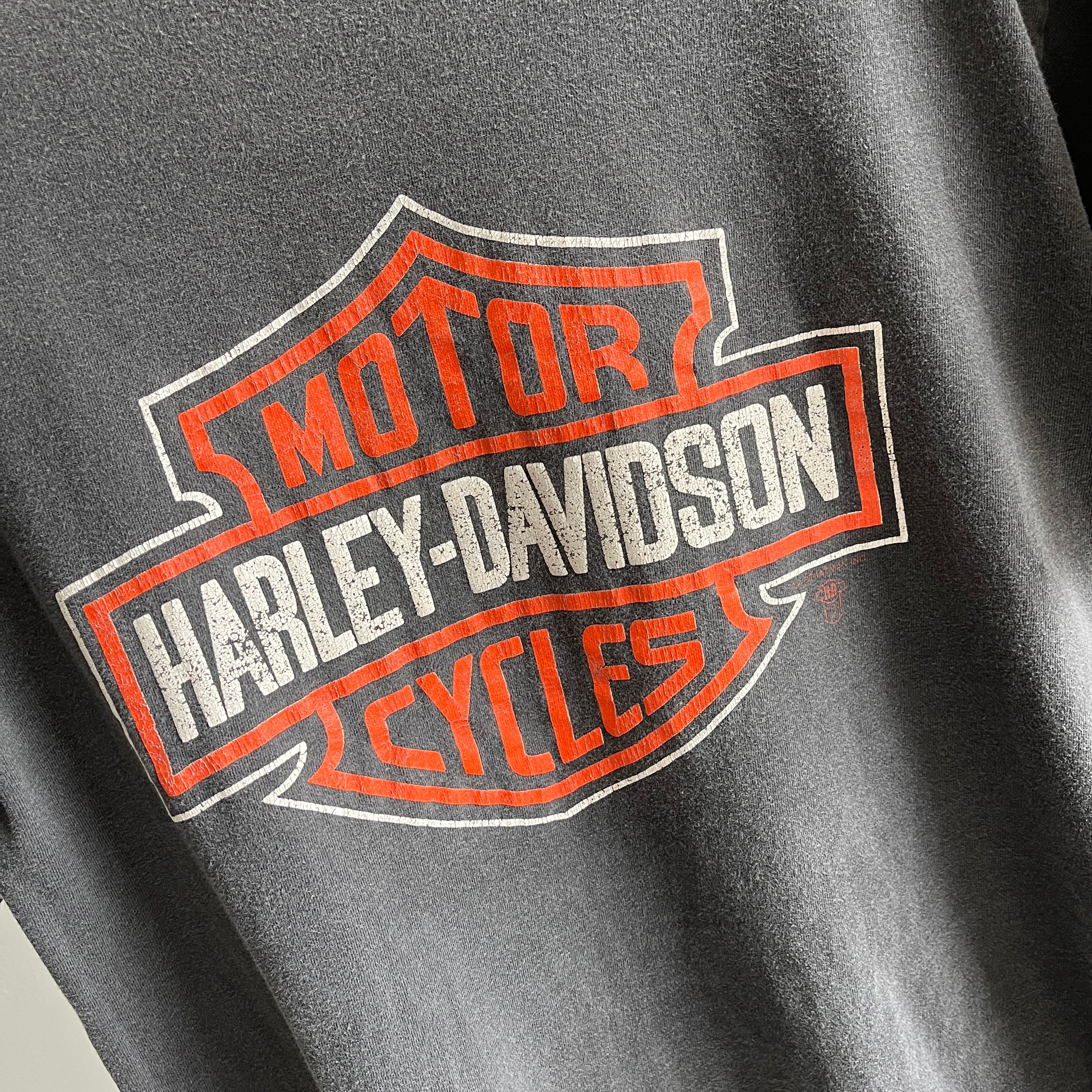 T-shirt Harley Davidson des années 1980